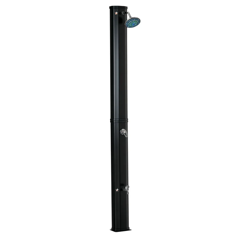 Outsunny 7ft Outdoor Solar Heated Shower with 360 Rotating Shower Head, Foot Shower Faucet, Temperature and Pressure Adjustable, Holds 9.2 Gallons for Backyard Pool
Outsunny 7ft Outdoor Solar Heated Shower with 360 Rotating Shower Head, Foot Shower Faucet, Temperature and Pressure Adjustable, Holds 9.2 Gallons for Backyard Pool