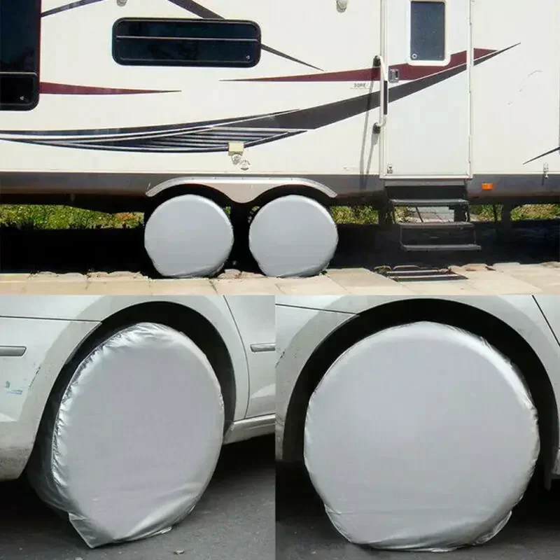 4pcs Auto Spare Wheel Tire Cover Protector Waterproof Trunk RV Trailer Car Truck RV Parts Accessories Cars Styling
4pcs Auto Spare Wheel Tire Cover Protector Waterproof Trunk RV Trailer Car Truck RV Parts Accessories Cars Styling