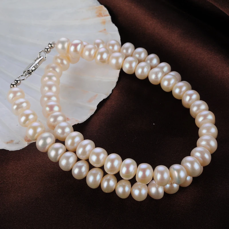Cultured freshwater-8mm four-sided polished round pearl necklace
Cultured freshwater-8mm four-sided polished round pearl necklace