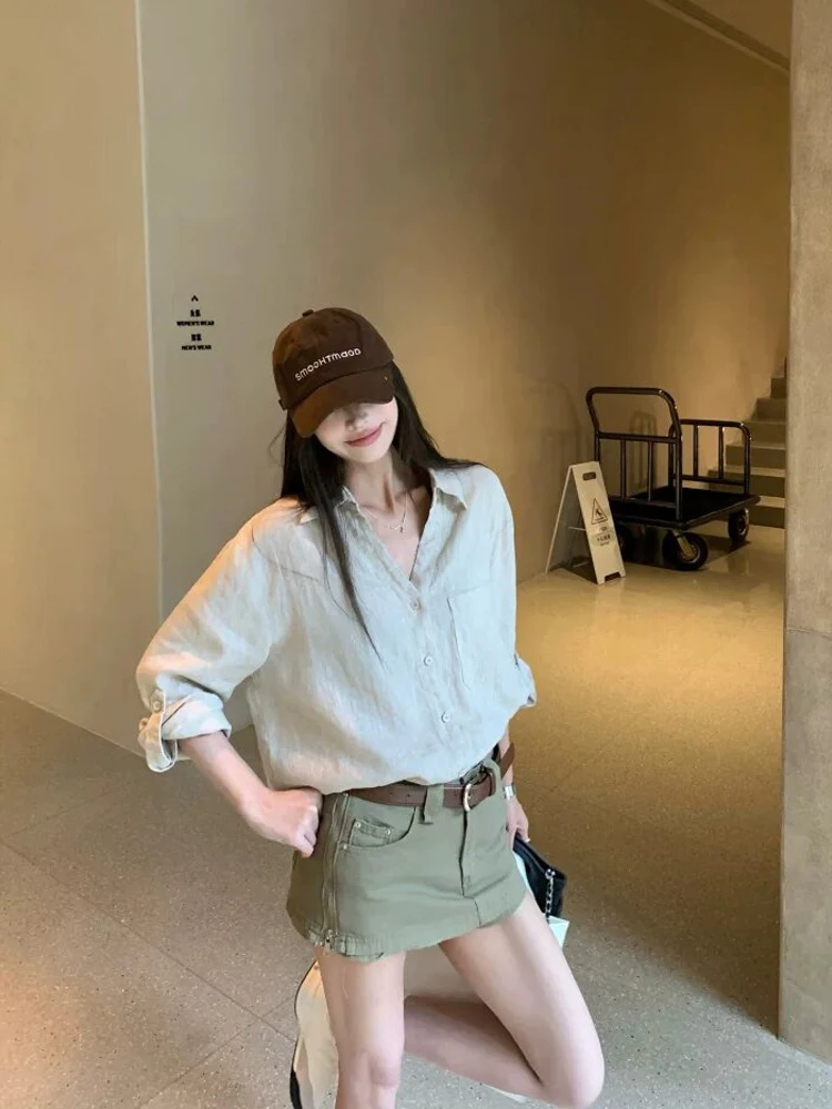 Retro Style Loose Fit Long Sleeve Button up Shirt Women's Fashionable Versatile Top Breathable Comfortable Casual Shirt
Retro Style Loose Fit Long Sleeve Button up Shirt Women's Fashionable Versatile Top Breathable Comfortable Casual Shirt