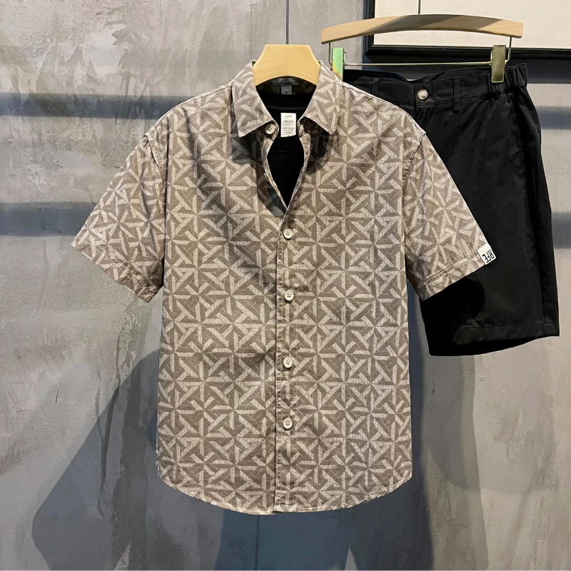 Men's Plaid Short Sleeve Shirt Summer Casual Button Down Shirts Slim Fit Checkered Cotton Tops Streetwear
Men's Plaid Short Sleeve Shirt Summer Casual Button Down Shirts Slim Fit Checkered Cotton Tops Streetwear