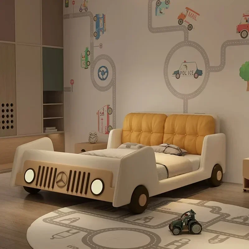With Storage Complete Bedroom Furniture Twin Beds Children's Car Bed Multifunctional Boys Sports Car Guardrail Leather Bed Home
With Storage Complete Bedroom Furniture Twin Beds Children's Car Bed Multifunctional Boys Sports Car Guardrail Leather Bed Home