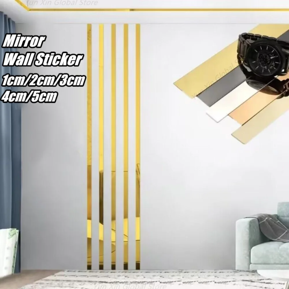 New 5 Meter Wall Sticker Bedroom Decor Line Mirror Stainless Steel for Ceramic Tile Gap Furniture Decorative Wall Edge Strip
New 5 Meter Wall Sticker Bedroom Decor Line Mirror Stainless Steel for Ceramic Tile Gap Furniture Decorative Wall Edge Strip