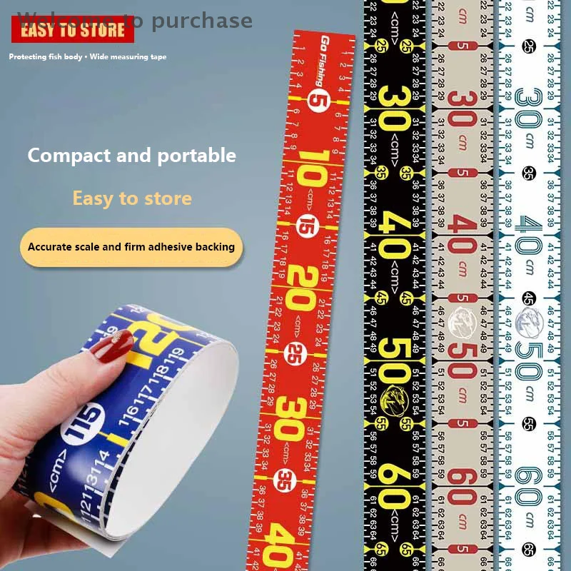 135cm/130cm Foldable PVC Fishing Measuring Tape Sticker Waterproof Fish Measure Ruler Fishing Accessories Tackle Tool
135cm/130cm Foldable PVC Fishing Measuring Tape Sticker Waterproof Fish Measure Ruler Fishing Accessories Tackle Tool