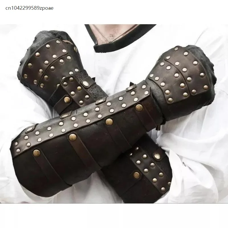 Medieval Steampunk Viking Warrior Knight Samurai Rivet Retro Steampunk Wrist Guard Arm Armor Unisex Cosplay Accessories Props
Medieval Steampunk Viking Warrior Knight Samurai Rivet Retro Steampunk Wrist Guard Arm Armor Unisex Cosplay Accessories Props