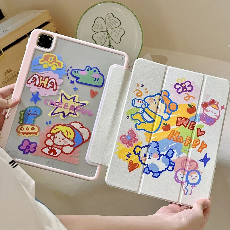 Cute Cartoon Graffiti Case For iPad Pro 11 12.9 10.5 Case 2020/2018 Air 5 4 10.9 2022 Mini6 2021 iPad 9 10.2 Pencil Holder Cover
Cute Cartoon Graffiti Case For iPad Pro 11 12.9 10.5 Case 2020/2018 Air 5 4 10.9 2022 Mini6 2021 iPad 9 10.2 Pencil Holder Cover