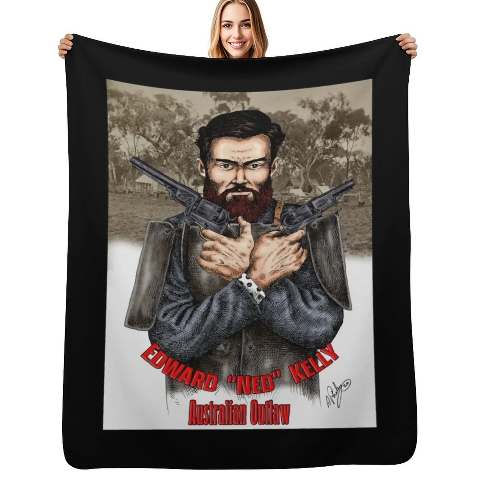 Ned Kelly Australian Outlaw Throw Blanket Cozy Sofa Blanket for TV Watching Napping
Ned Kelly Australian Outlaw Throw Blanket Cozy Sofa Blanket for TV Watching Napping