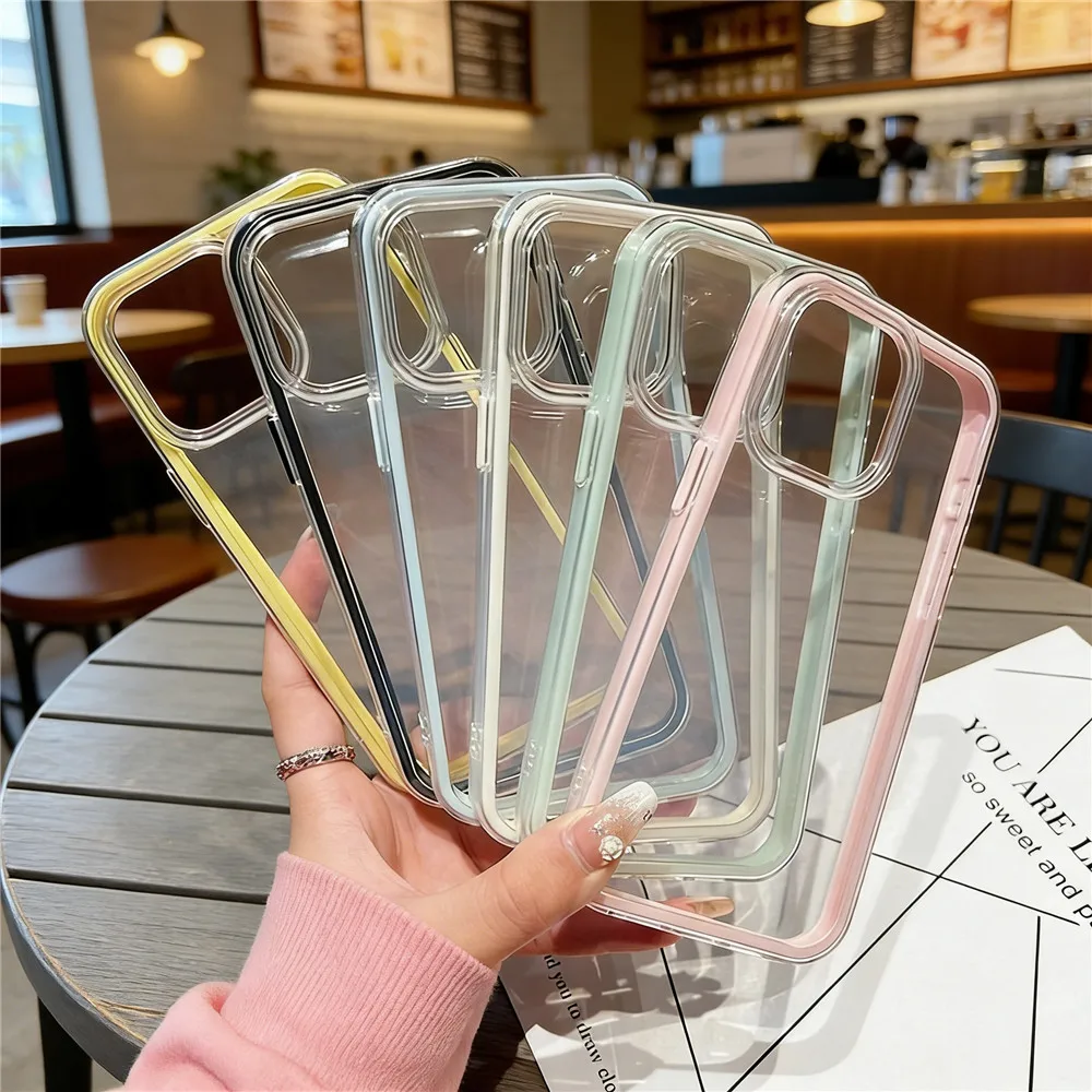 Ультратонкий прозрачный чехол 2-в-1 для iPhone 17 16 15 14 13 12 11 Pro Max Plus 16E, силиконовый, мягкий, с прозрачной задней крышкой
Ультратонкий прозрачный чехол 2-в-1 для iPhone 17 16 15 14 13 12 11 Pro Max Plus 16E, силиконовый, мягкий, с прозрачной задней крышкой