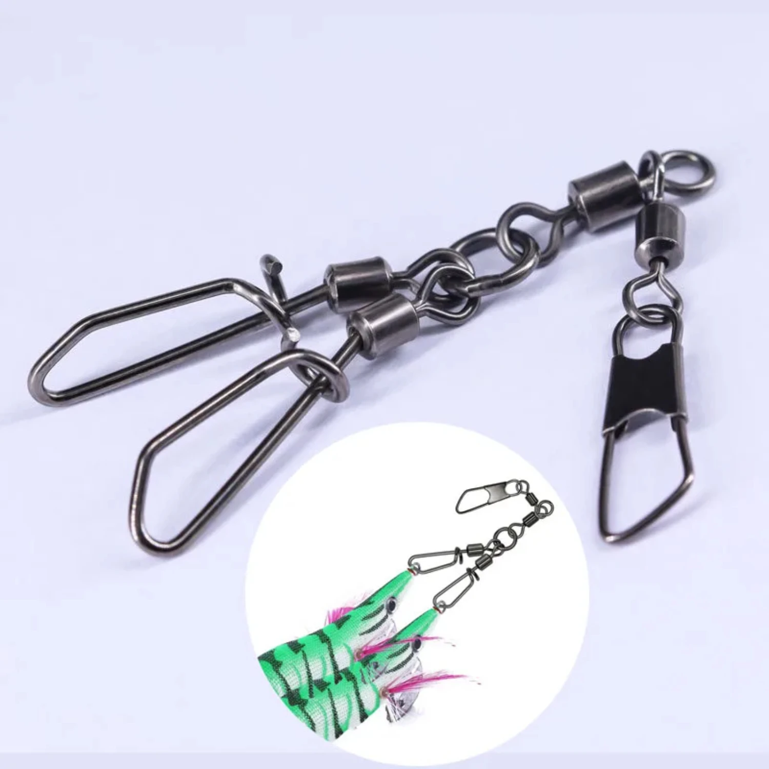 5pc 3-way Wooden Shrimp Swivel Pin Strong Pull Eight-shaped Ring American Rotating Pin Connector Luya Boat Fishing Sea Accessory
5pc 3-way Wooden Shrimp Swivel Pin Strong Pull Eight-shaped Ring American Rotating Pin Connector Luya Boat Fishing Sea Accessory