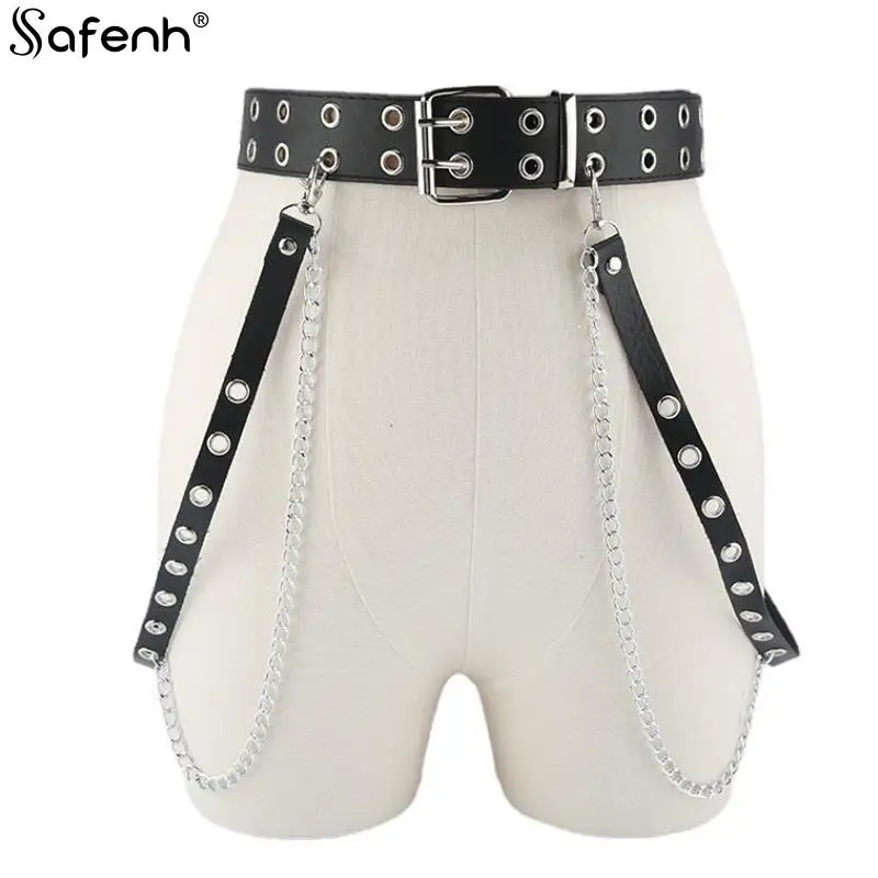 1pcs Unisex Women Adjustable Chain Belt Punk Hip-hop Belt With Chain Gothic Leather Waist Belt For Women Female Punk Belt
1pcs Unisex Women Adjustable Chain Belt Punk Hip-hop Belt With Chain Gothic Leather Waist Belt For Women Female Punk Belt