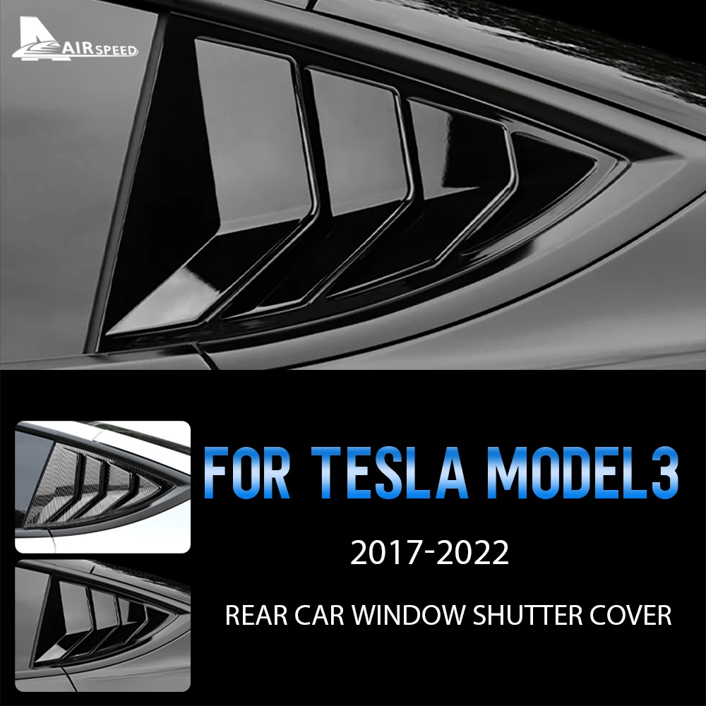 ABS Rear Car Window Shutter Cover For Tesla Model 3 2017-2023 Highland 2024 Louver Side Vent Trim Triangle Modified Accessories
ABS Rear Car Window Shutter Cover For Tesla Model 3 2017-2023 Highland 2024 Louver Side Vent Trim Triangle Modified Accessories