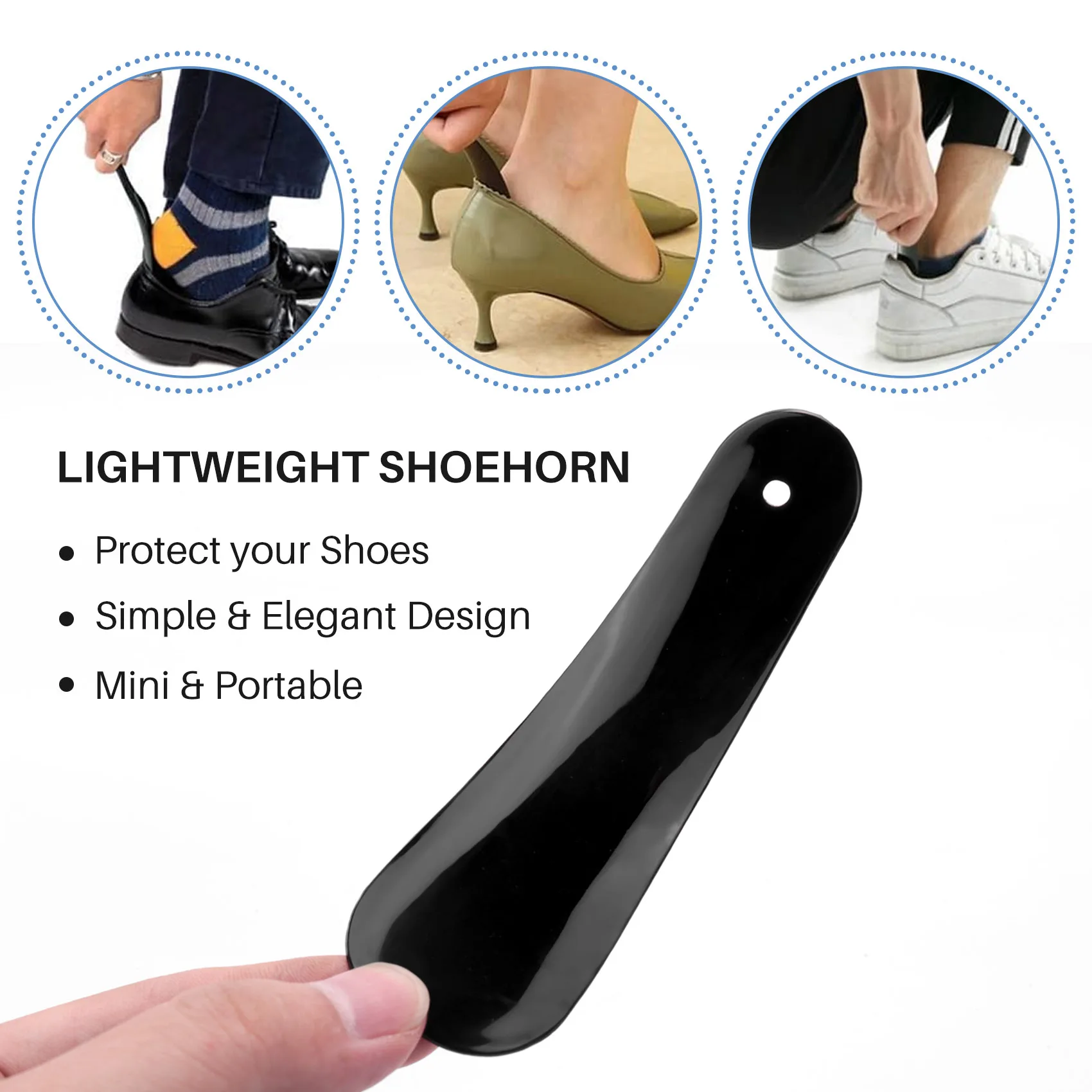 AAA04R 4,7-дюймовый пластиковый подъемник для обуви, гибкий, прочный, черный 
AAA04R 4,7-дюймовый пластиковый подъемник для обуви, гибкий, прочный, черный