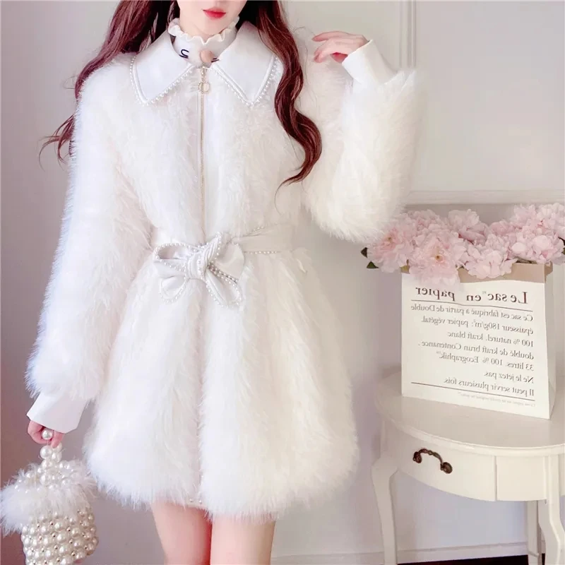 Faux Fur Coat Women's Clothing 2023 New Winter Jacket Loose Thicken Lamb Plush Woolen Coats Female Long Warm Outwear
Faux Fur Coat Women's Clothing 2023 New Winter Jacket Loose Thicken Lamb Plush Woolen Coats Female Long Warm Outwear