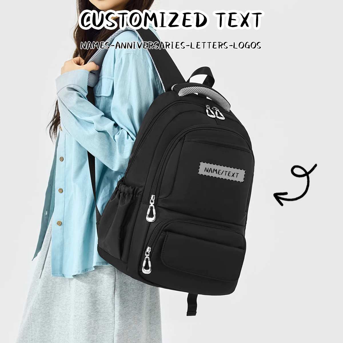 Logo Customization German Weight-Reducing Spine-Protecting School Bag for Junior High School Students, Middle School Students, High School Students, Backpack, Double Shoulder Bag, Female Personalized DIY
Logo Customization German Weight-Reducing Spine-Protecting School Bag for Junior High School Students, Middle School Students, High School Students, Backpack, Double Shoulder Bag, Female Personalized DIY