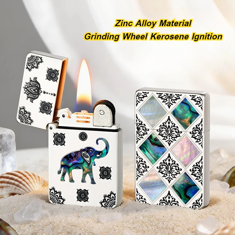 Hot selling Color Shell Series Thin Metal Lighter Classic Open Flame Grinding Wheel Cigarette Lighter Smoker Gift 2026 Newly
Hot selling Color Shell Series Thin Metal Lighter Classic Open Flame Grinding Wheel Cigarette Lighter Smoker Gift 2026 Newly