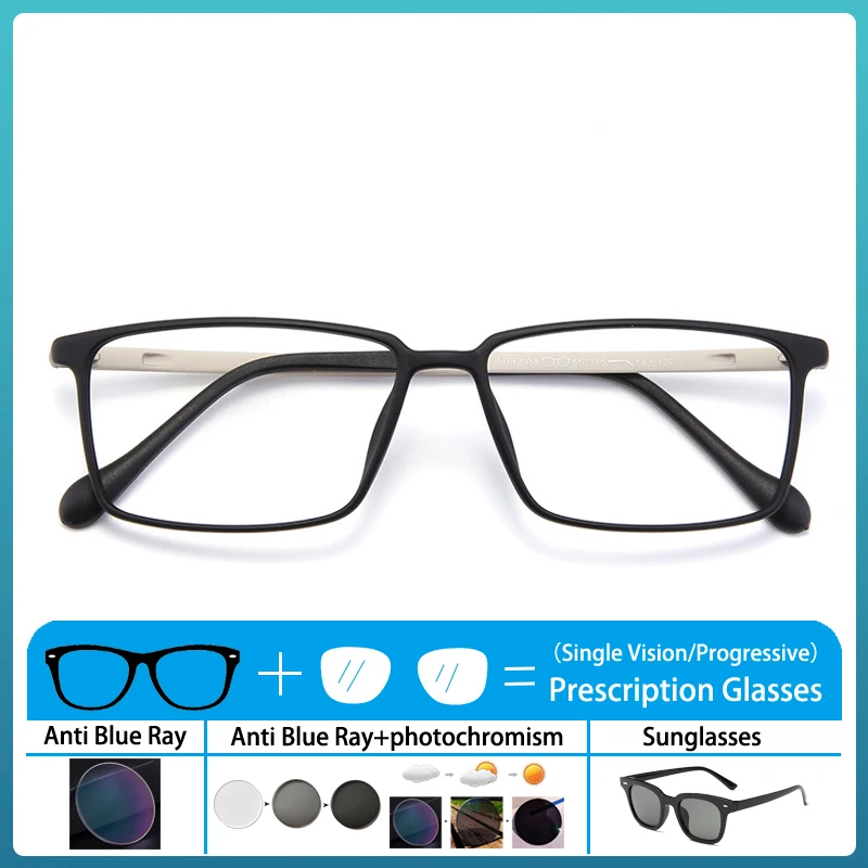 Fashion Custom Optics Myopia Eyeglass New TR90 Vintage Square Frame Anti Blue Light Photochromic Prescription Hyperopia Glasses
Fashion Custom Optics Myopia Eyeglass New TR90 Vintage Square Frame Anti Blue Light Photochromic Prescription Hyperopia Glasses