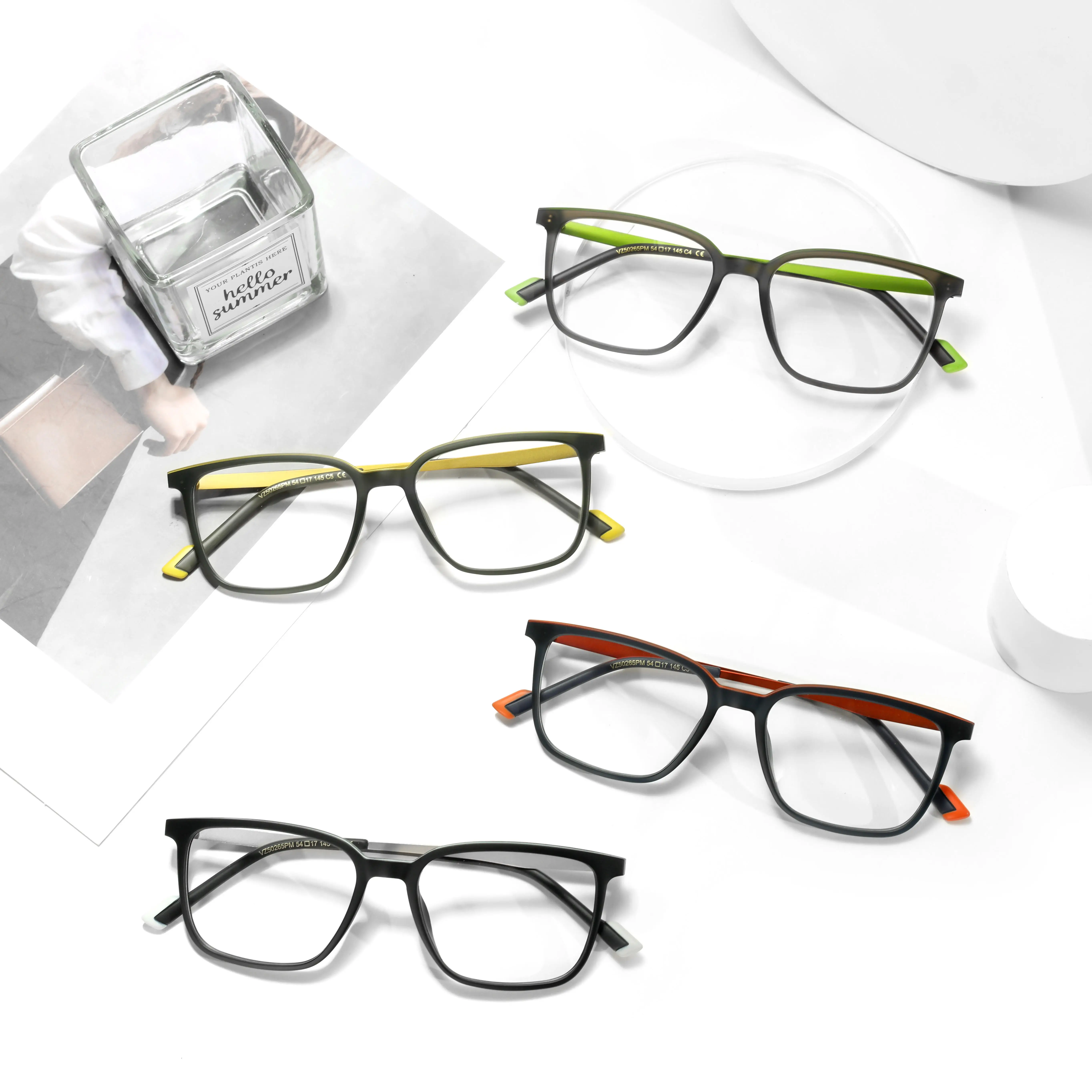 VZONE Designer Colorful Square Optical Frames Mixed Metal Acetate Fashion Eyeglasses Competitive Price Eyewear
VZONE Designer Colorful Square Optical Frames Mixed Metal Acetate Fashion Eyeglasses Competitive Price Eyewear