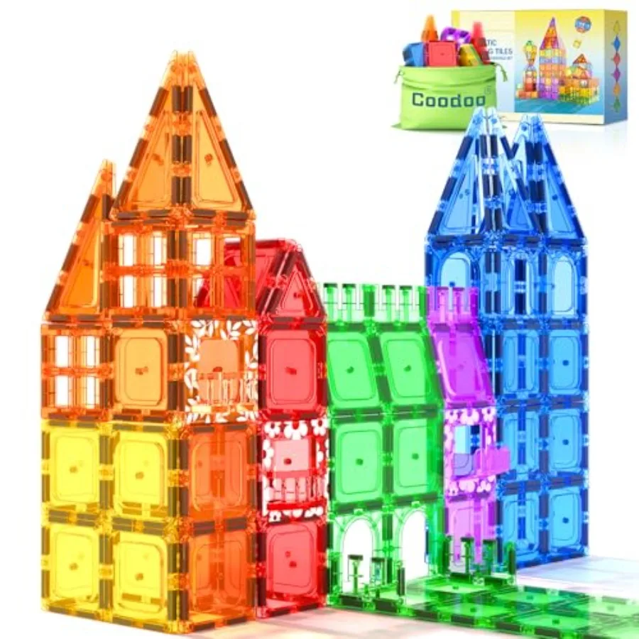 60 PCS Magnetic Building Tiles Toys STEM Magnetic Blocks Sensory Toys Games Magnet Building Toy for Boys and Girls Aged 3+, Kid
60 PCS Magnetic Building Tiles Toys STEM Magnetic Blocks Sensory Toys Games Magnet Building Toy for Boys and Girls Aged 3+, Kid