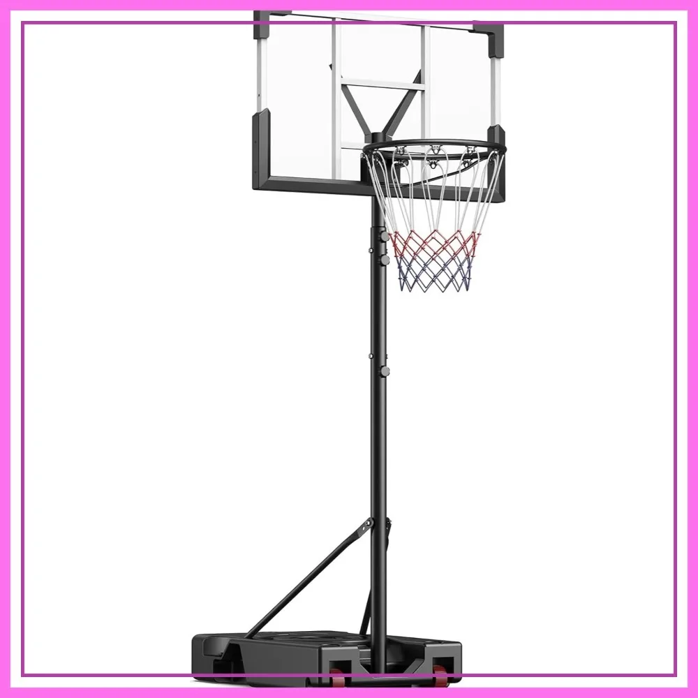 10FT Adjustable Basketball Hoop, 45" Shatterproof Backboard, Portable with Wheels for Backyard/Driveway
10FT Adjustable Basketball Hoop, 45" Shatterproof Backboard, Portable with Wheels for Backyard/Driveway