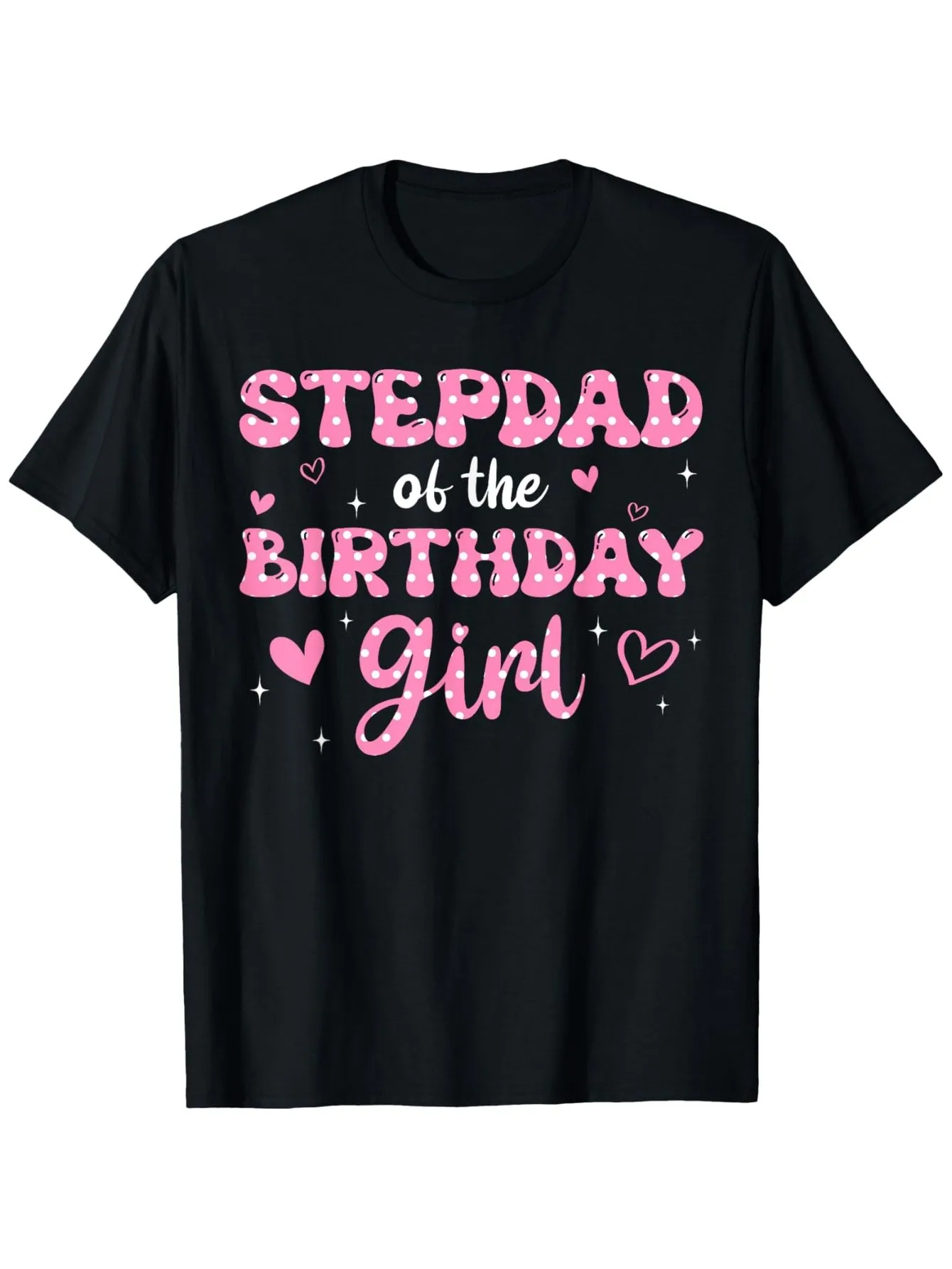 Birthday Stepfather Matching Family T-Shirts, Black Cotton Casual Short Sleeves with Pink Lettering and Heart Design, Suitable for St. Patrick's Day, Easter, Father's Day, Mother's Day, Birthdays, and Christmas Gifts for Men, Women, Family, and Friends
Birthday Stepfather Matching Family T-Shirts, Black Cotton Casual Short Sleeves with Pink Lettering and Heart Design, Suitable for St. Patrick's Day, Easter, Father's Day, Mother's Day, Birthdays, and Christmas Gifts for Men, Women, Family, and Friends