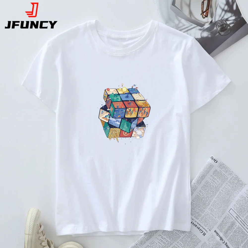 Women T Shirts 100% Cotton Short Sleeve Tee Summer T-shirt New Graphic Oversized Female Tshirt 2025 Women's Top Woman Clothing
Women T Shirts 100% Cotton Short Sleeve Tee Summer T-shirt New Graphic Oversized Female Tshirt 2025 Women's Top Woman Clothing