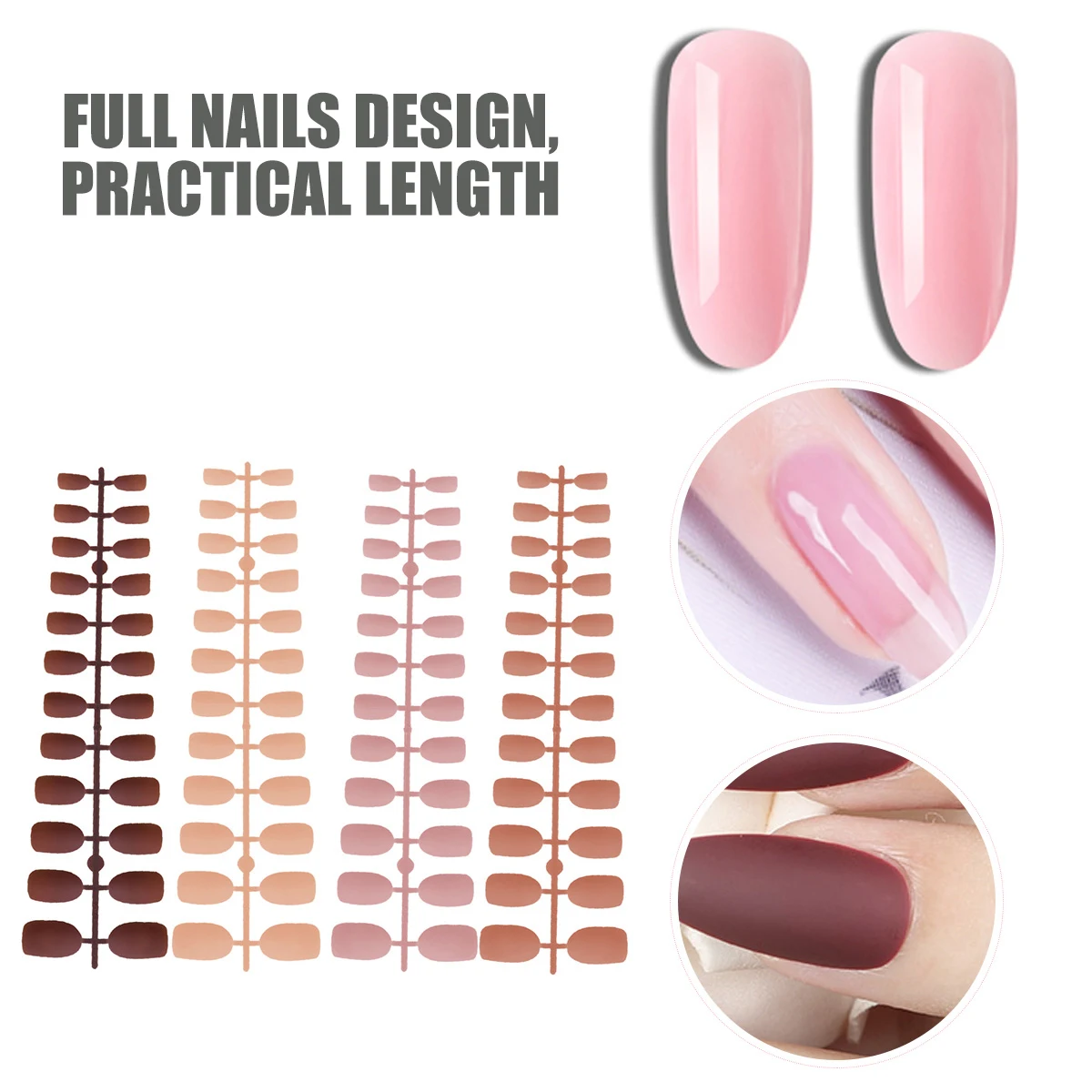 96 Pcs Finished Nail Stickers Matte False Tips Kit French Manicure Decals Easy Apply Creative Nail Art Design Gifts
96 Pcs Finished Nail Stickers Matte False Tips Kit French Manicure Decals Easy Apply Creative Nail Art Design Gifts