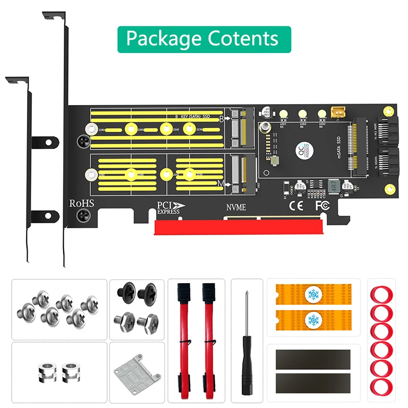 НОВЫЙ ключ M.2 NVME M к PCI Express X4 + M2 SATA B Key к SATA3 +mSATA SSD к SATA3.0 6 ГБ Адаптер PCIE к SSD Карта расширения Riser
НОВЫЙ ключ M.2 NVME M к PCI Express X4 + M2 SATA B Key к SATA3 +mSATA SSD к SATA3.0 6 ГБ Адаптер PCIE к SSD Карта расширения Riser