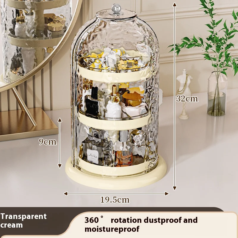 Rotating Makeup Organizer - 360° Desktop Vanity Case with Lipstick Shelf & Dust-Proof Compartments for Cosmetics & Pens
Rotating Makeup Organizer - 360° Desktop Vanity Case with Lipstick Shelf & Dust-Proof Compartments for Cosmetics & Pens