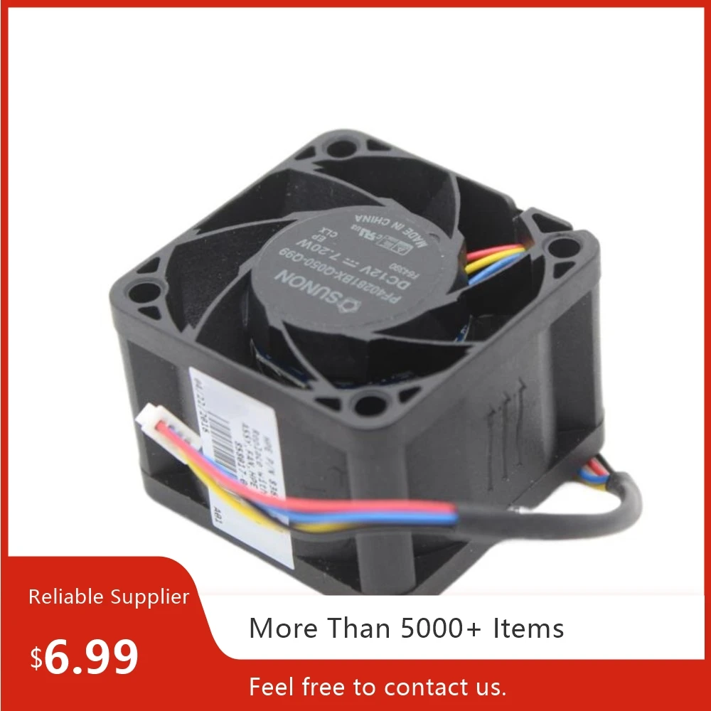 Высокоскоростной вентилятор 40 мм для Sunon PF40281BX-Q050-Q99, 12 В, охлаждающий вентилятор, 7,2 Вт, 13500 об/мин, 24 куб. фуражка для сервера, источник питания
Высокоскоростной вентилятор 40 мм для Sunon PF40281BX-Q050-Q99, 12 В, охлаждающий вентилятор, 7,2 Вт, 13500 об/мин, 24 куб. фуражка для сервера, источник питания