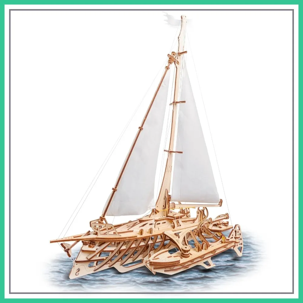 3D Wooden Puzzle Catamaran Model Kit - DIY Mechanical Ship for Adults, Brain Teaser Hobby Set
3D Wooden Puzzle Catamaran Model Kit - DIY Mechanical Ship for Adults, Brain Teaser Hobby Set