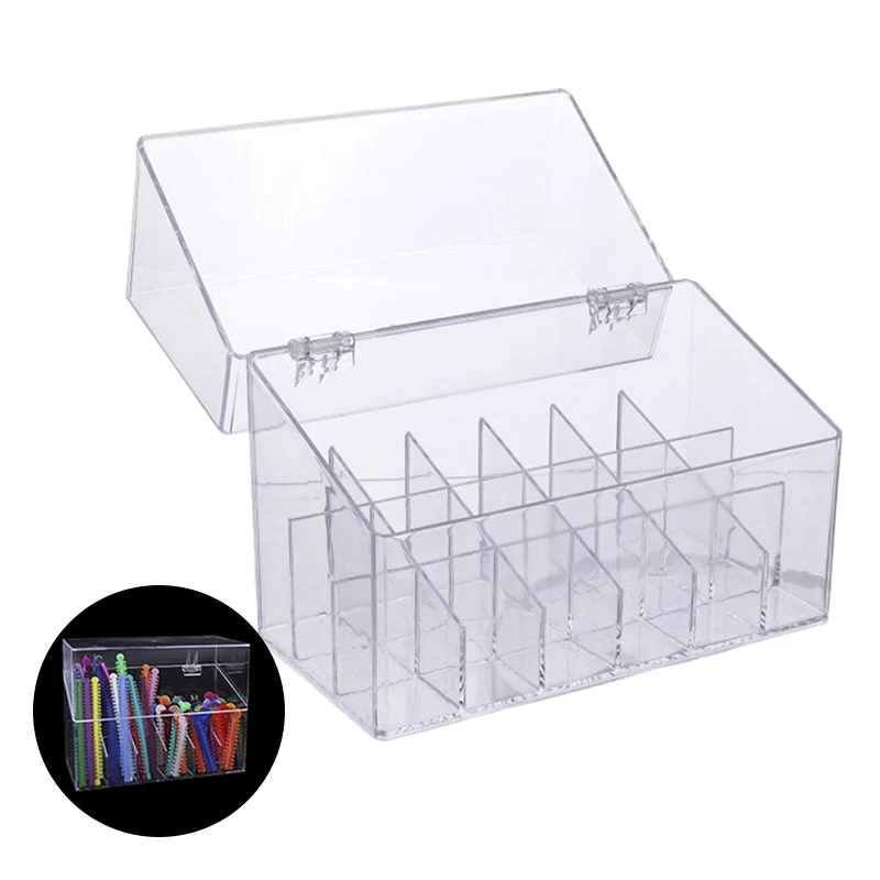 18 Holes Dental Ligature Tie Case Acrylic Dental Ligature Tie Holder Transparent Place Storage Box Organizer Dentistry Supplies
18 Holes Dental Ligature Tie Case Acrylic Dental Ligature Tie Holder Transparent Place Storage Box Organizer Dentistry Supplies