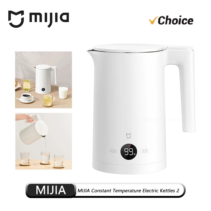 Mijia Constant Temperature Electric Kettles 2 LED Digital Display 4 Thermos Modes Water Teapots for Travel Heating Kettle
Mijia Constant Temperature Electric Kettles 2 LED Digital Display 4 Thermos Modes Water Teapots for Travel Heating Kettle