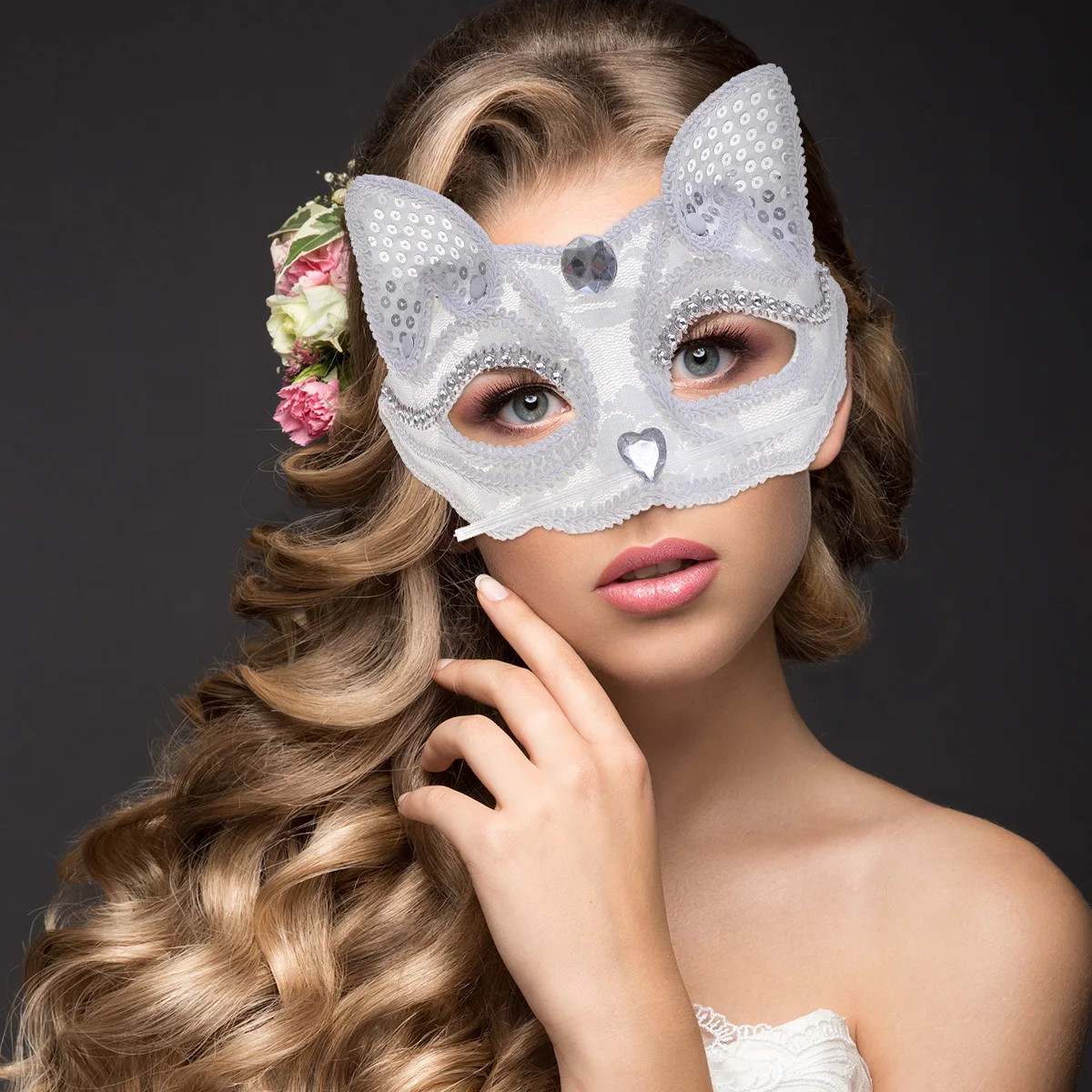 Fox Mask Halloween Cosplay Costume Props Lightweight Lace Half Face Party Accessories White Size Suitable Masks
Fox Mask Halloween Cosplay Costume Props Lightweight Lace Half Face Party Accessories White Size Suitable Masks