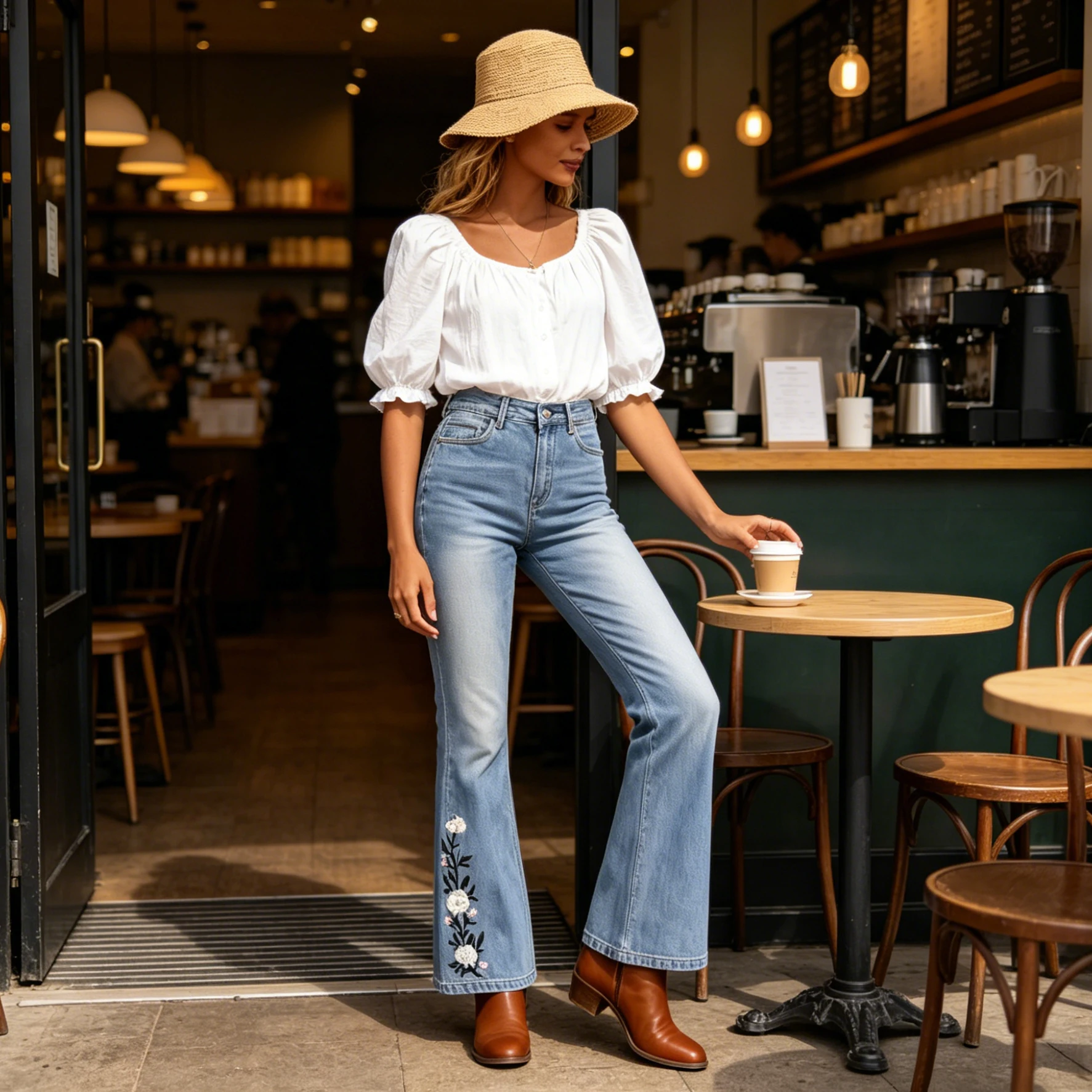 Sweet Style Embroidered Flared Denim Pants for Women High Waist Belly-Firming Hip-Up Slimming Tall Versatile Seasonal Embroidere
Sweet Style Embroidered Flared Denim Pants for Women High Waist Belly-Firming Hip-Up Slimming Tall Versatile Seasonal Embroidere