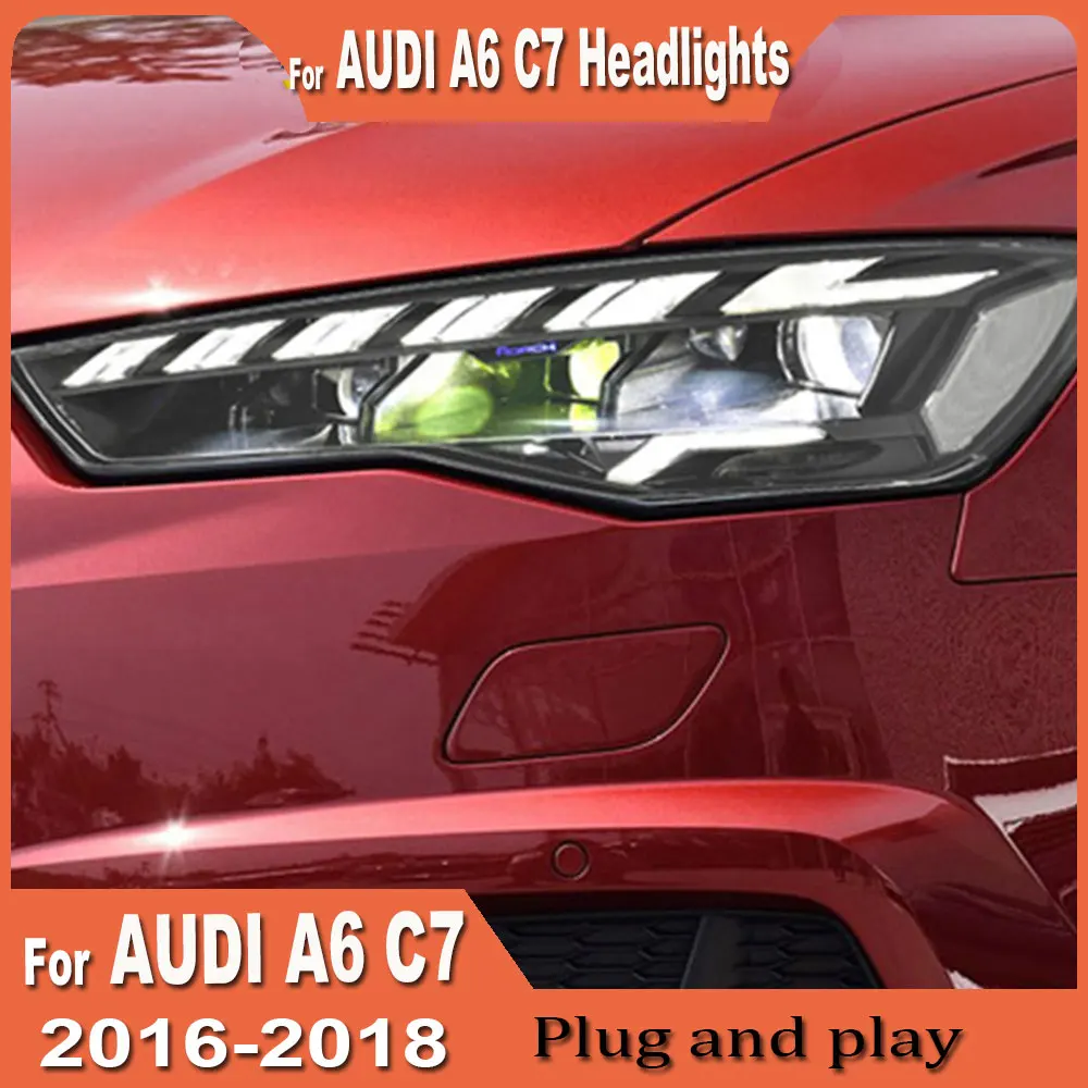 Car Headlights For Audi A6 C7 2016 2017 2018 Accessories Modified A6L Led Front DRL Turn Signal Lamp HeadLamp Assembly
Car Headlights For Audi A6 C7 2016 2017 2018 Accessories Modified A6L Led Front DRL Turn Signal Lamp HeadLamp Assembly