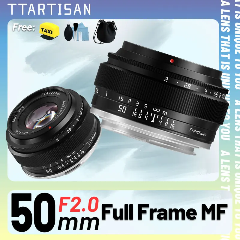 Объектив TTArtisan 50mm F2 Full Frame с ручной фокусировкой, фикс-фокус, портретный, для Sony E, Nikon Z, Canon M, Canon R, M43, Fuji X, Leica, Sigma L Mount
Объектив TTArtisan 50mm F2 Full Frame с ручной фокусировкой, фикс-фокус, портретный, для Sony E, Nikon Z, Canon M, Canon R, M43, Fuji X, Leica, Sigma L Mount