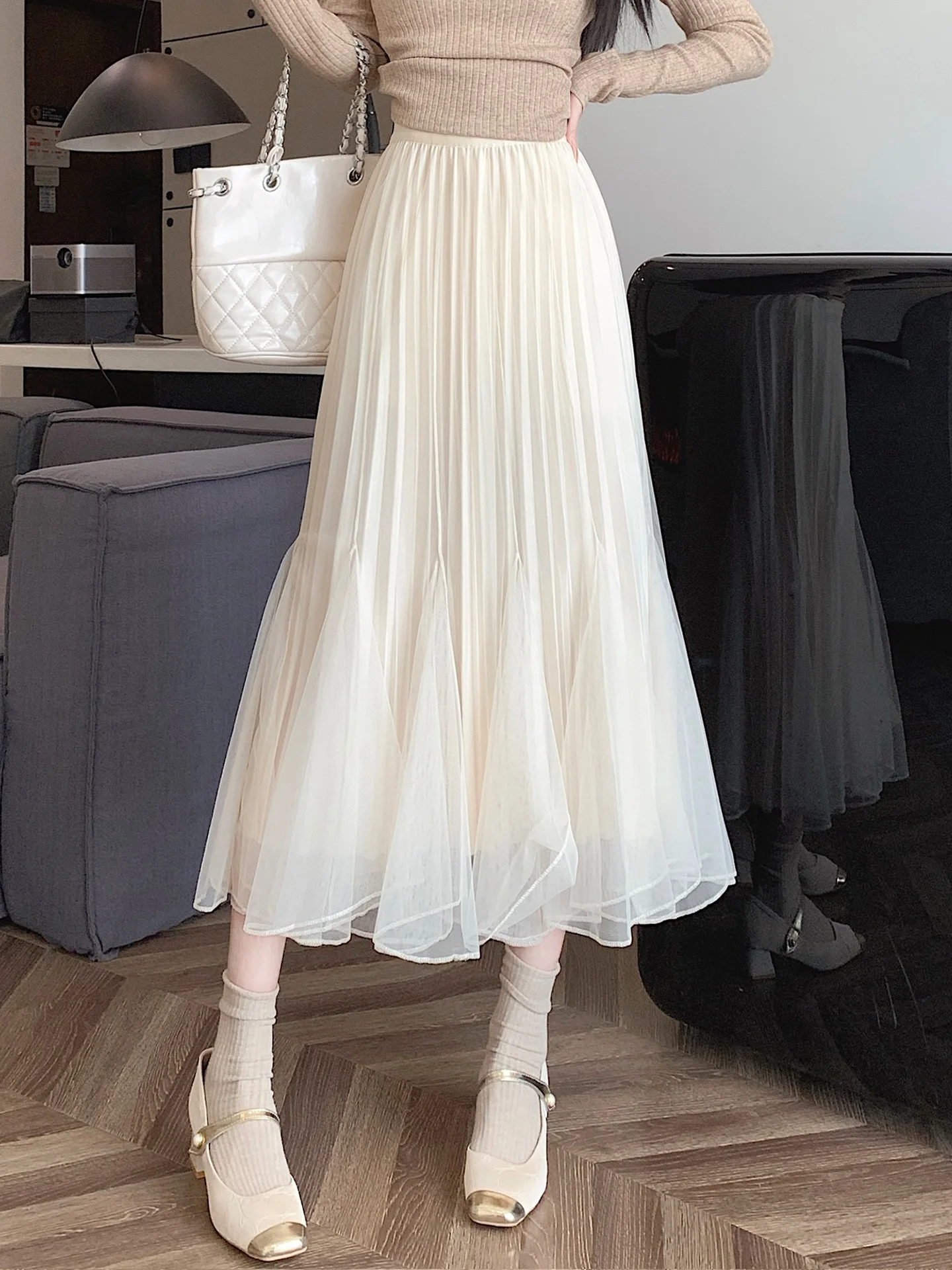 Double-Sided Wear Fi Tail f Skirt Women's Spring Me A-Line Pleated Skirt High-End Multi-Layer Large Umbrella Skirt
Double-Sided Wear Fi Tail f Skirt Women's Spring Me A-Line Pleated Skirt High-End Multi-Layer Large Umbrella Skirt