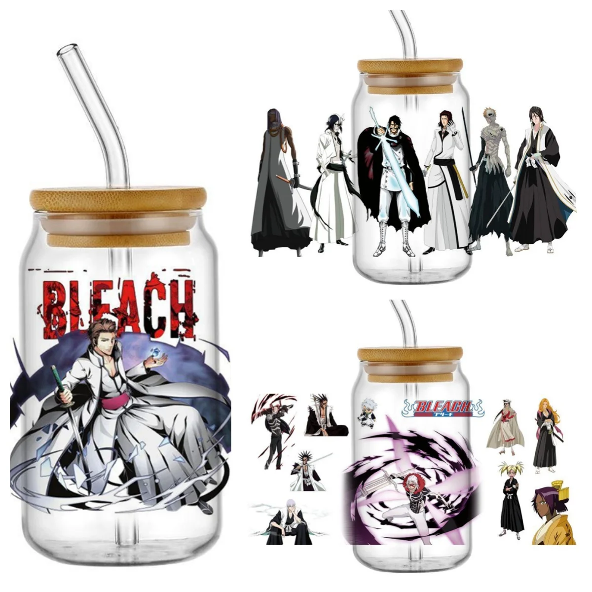 New Design BLEACH Anime Aizen Byakuya for UV DTF Cup Wrap 16oz Glasses DIY Mug Waterproof Transfer Sticker
New Design BLEACH Anime Aizen Byakuya for UV DTF Cup Wrap 16oz Glasses DIY Mug Waterproof Transfer Sticker