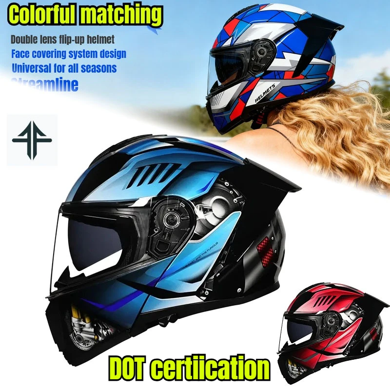 Motorcycle Dual Visor modular motorcycle helmet Cascos Para Moto Motocross Night Vision Lenses DOT certified helmet
Motorcycle Dual Visor modular motorcycle helmet Cascos Para Moto Motocross Night Vision Lenses DOT certified helmet