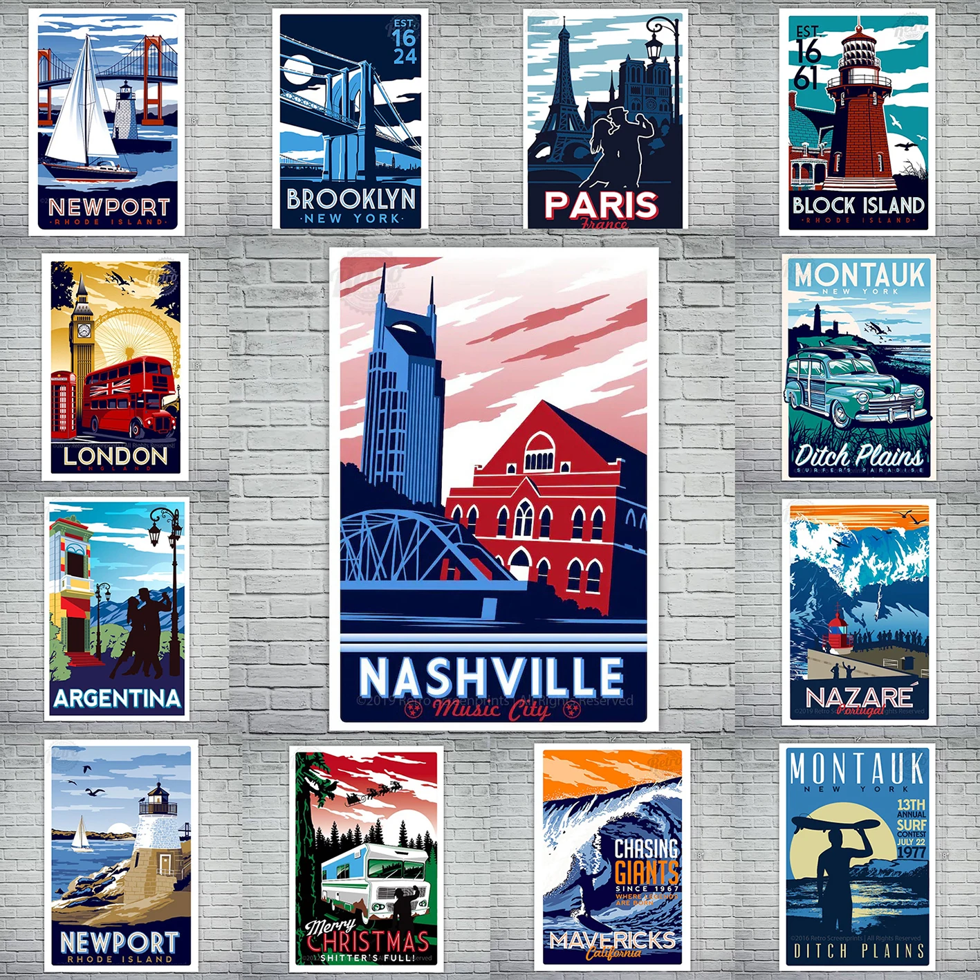 Vintage Travel Cityscape Canvas Wall Art Set Retro World Landmark Posters Famous City Prints for Living Room Bedroom Home Decor
Vintage Travel Cityscape Canvas Wall Art Set Retro World Landmark Posters Famous City Prints for Living Room Bedroom Home Decor