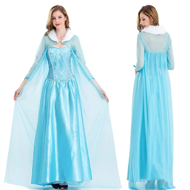 Halloween Women's Clothing Alice Snow White Costume Elsa Long Dress Code Split Princess Skirt Theme Party Wear
Halloween Women's Clothing Alice Snow White Costume Elsa Long Dress Code Split Princess Skirt Theme Party Wear