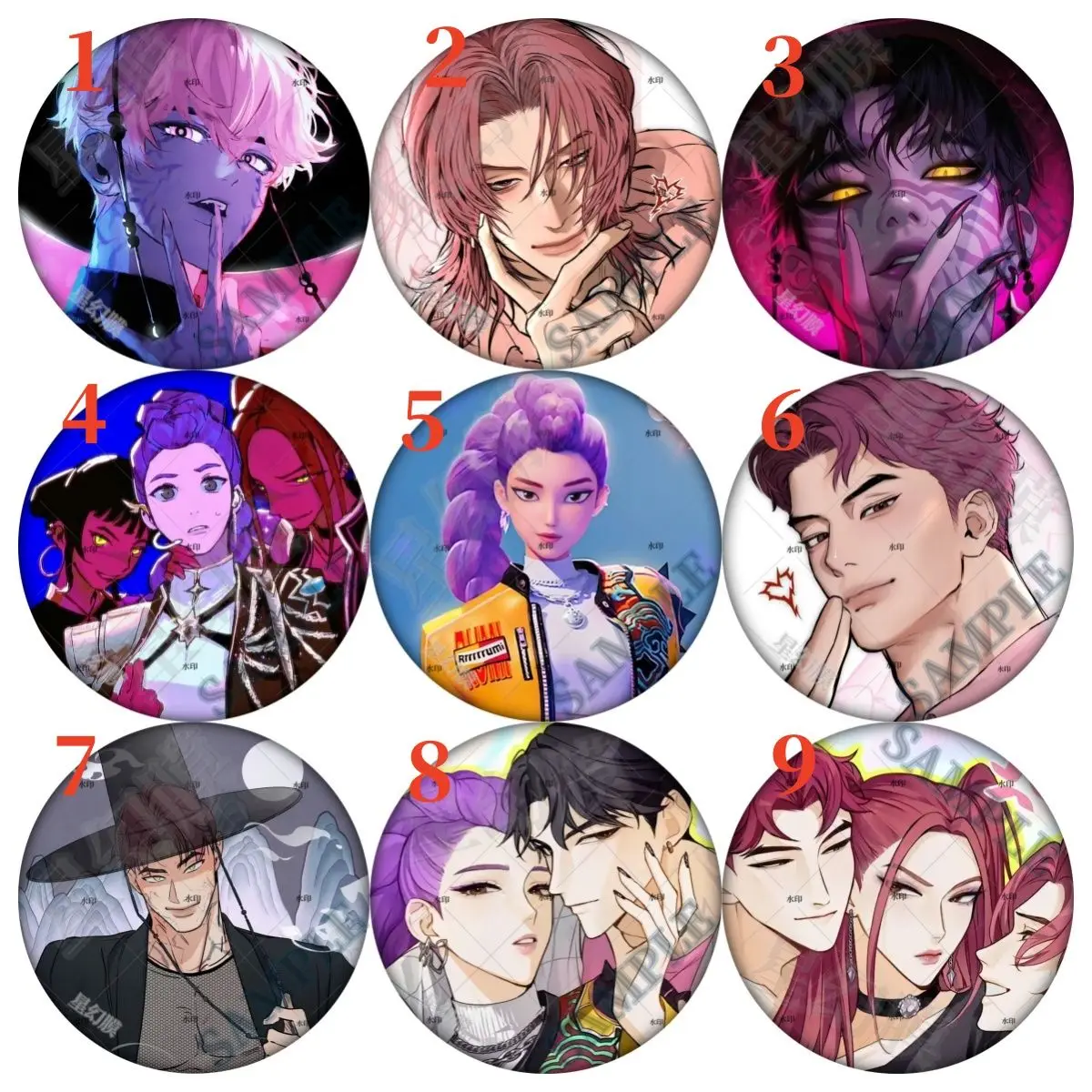 K-Pop Demon Hunters Saja Boys анимированные товары мультфильм милый аниме значок креативная студенческая брошь рюкзак кулон подарок
K-Pop Demon Hunters Saja Boys анимированные товары мультфильм милый аниме значок креативная студенческая брошь рюкзак кулон подарок