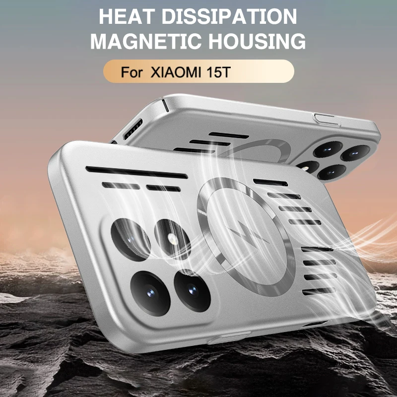 For Xiaomi 15T Pro Case Dissipation Magnetic Aluminum alloy Hard Wireless Camera Protection Shockproof Cover
For Xiaomi 15T Pro Case Dissipation Magnetic Aluminum alloy Hard Wireless Camera Protection Shockproof Cover
