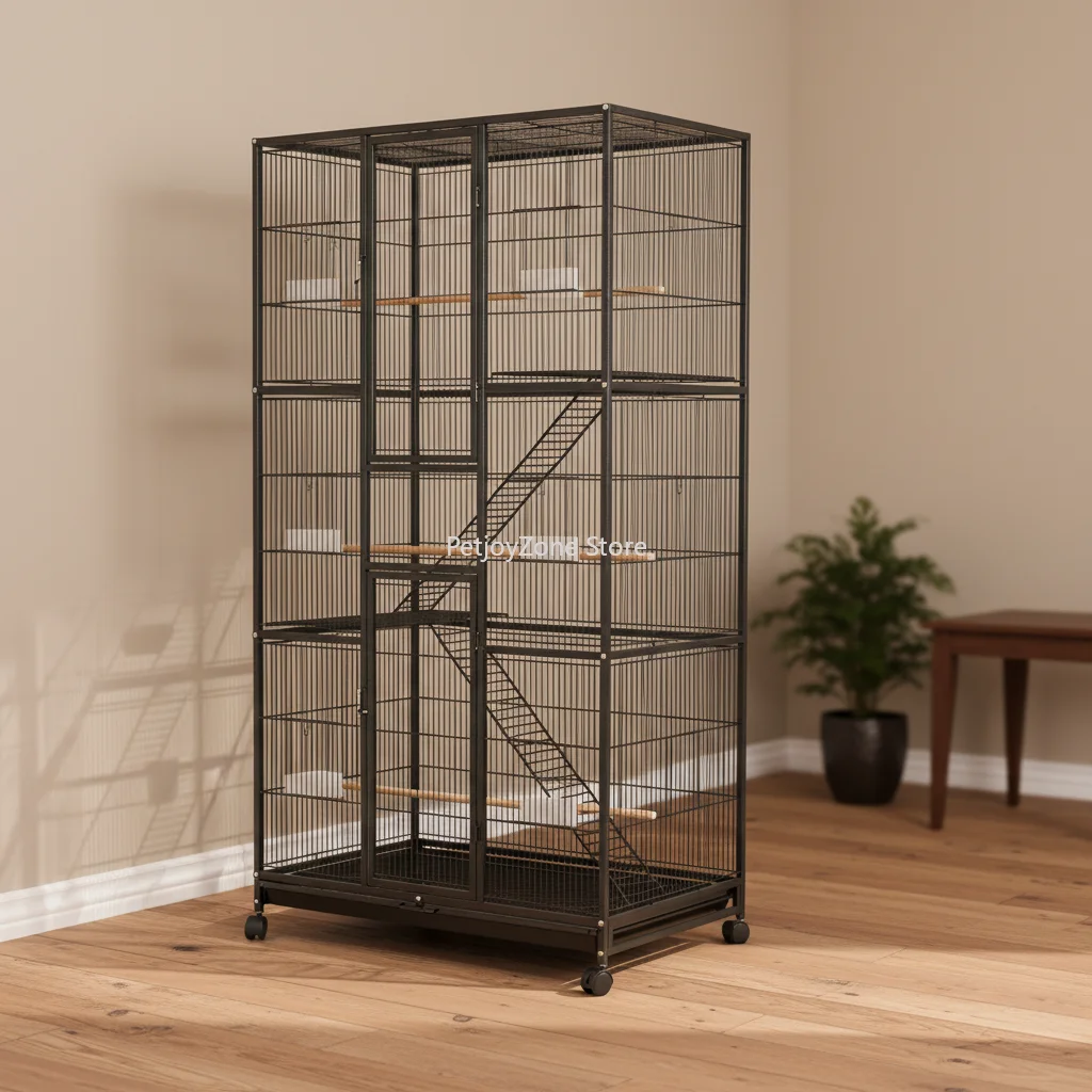 Strong Metal Parrot Cage Bird Cage With Smooth Rolling Wheels Stable Stand And Practical Feeding Window For Pet Cages Pet House
Strong Metal Parrot Cage Bird Cage With Smooth Rolling Wheels Stable Stand And Practical Feeding Window For Pet Cages Pet House