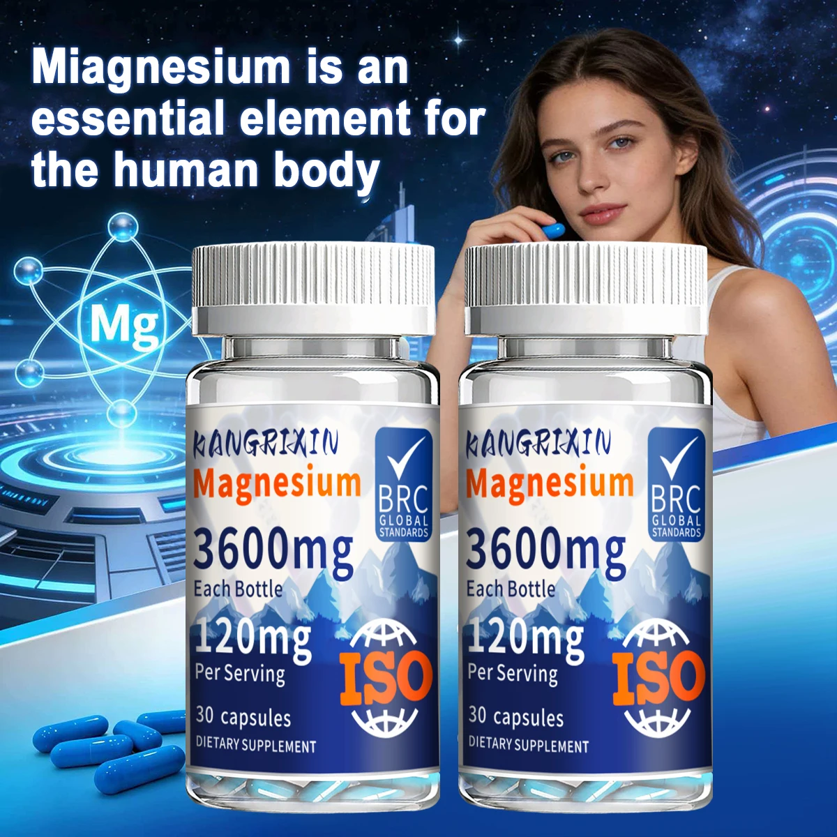 4 Bottles Magnesium Capsules 120mg per Serving Total Magnesium Supplement for Muscle Relaxation, Sleep Support & Heart Health
4 Bottles Magnesium Capsules 120mg per Serving Total Magnesium Supplement for Muscle Relaxation, Sleep Support & Heart Health