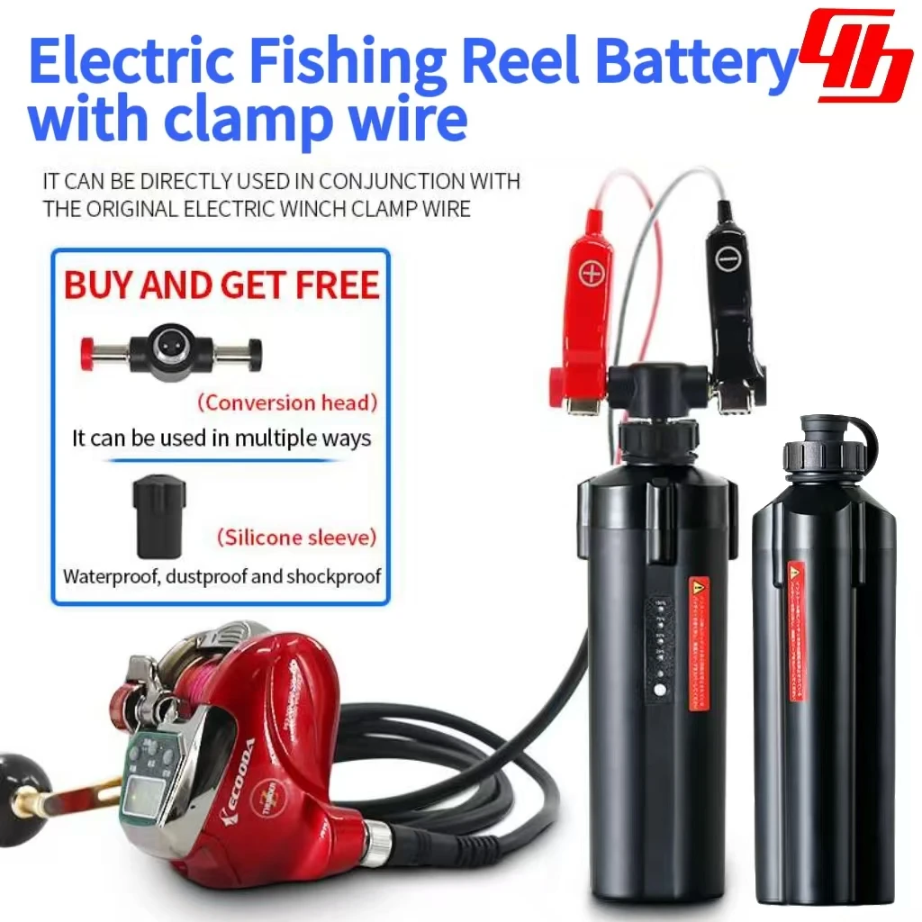 Fishing Electric reel batteries 10000mAh with clamp wire and bracket for Daiwa,Shimano,600MJ,MD3000,ECOODA,EZH3000 and so on
Fishing Electric reel batteries 10000mAh with clamp wire and bracket for Daiwa,Shimano,600MJ,MD3000,ECOODA,EZH3000 and so on