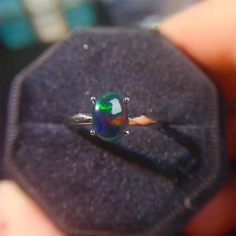 Natural Black Opal Ring Adjustable Female Stone Ring Jewelry for Women Gift Wholesale High Quality Vintage Fine
Natural Black Opal Ring Adjustable Female Stone Ring Jewelry for Women Gift Wholesale High Quality Vintage Fine