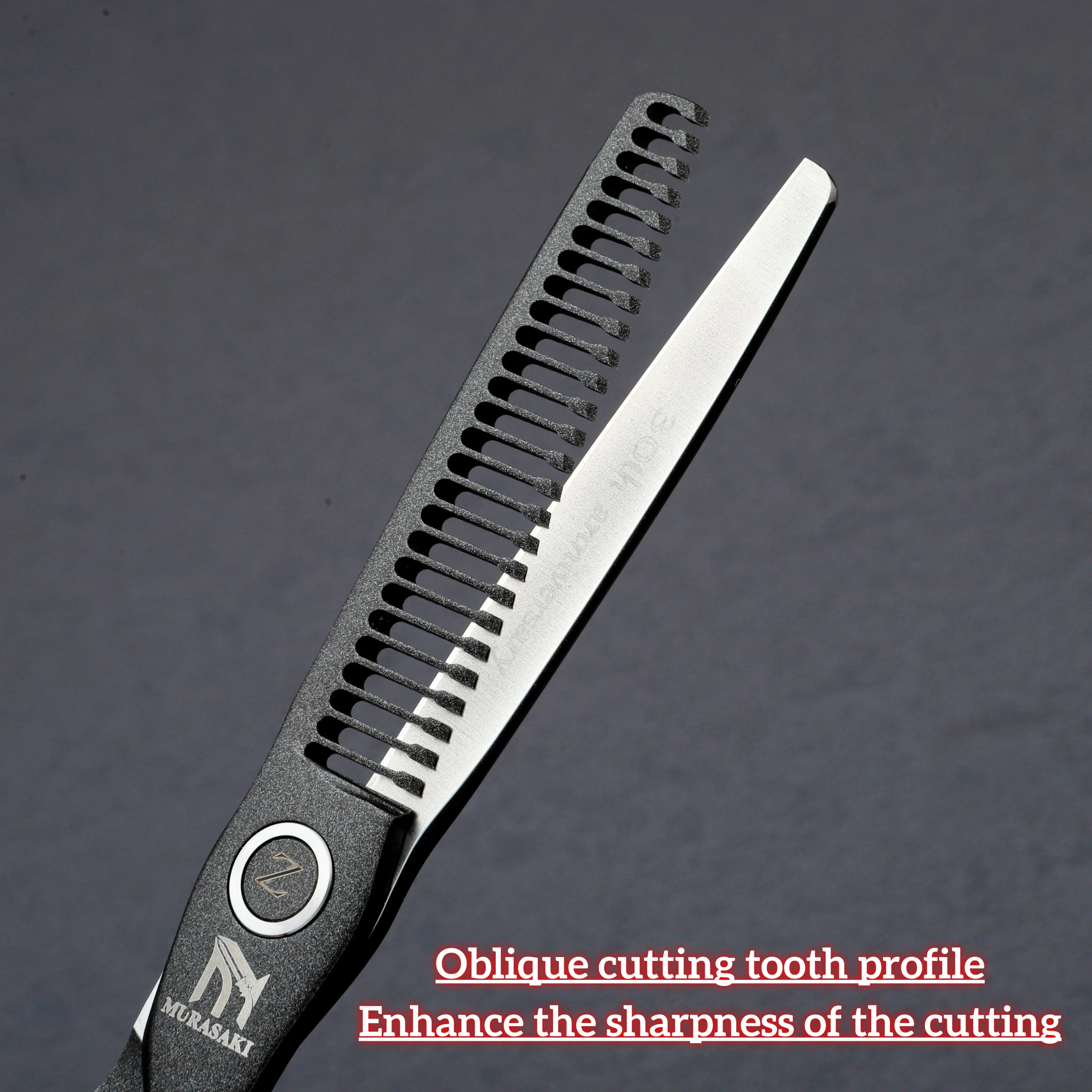 MURASAKI 6.0 inch hair thinning scissors,High-end VG10 Cobalt steel hairdressing scissors,Increase durability and cutting feel
MURASAKI 6.0 inch hair thinning scissors,High-end VG10 Cobalt steel hairdressing scissors,Increase durability and cutting feel