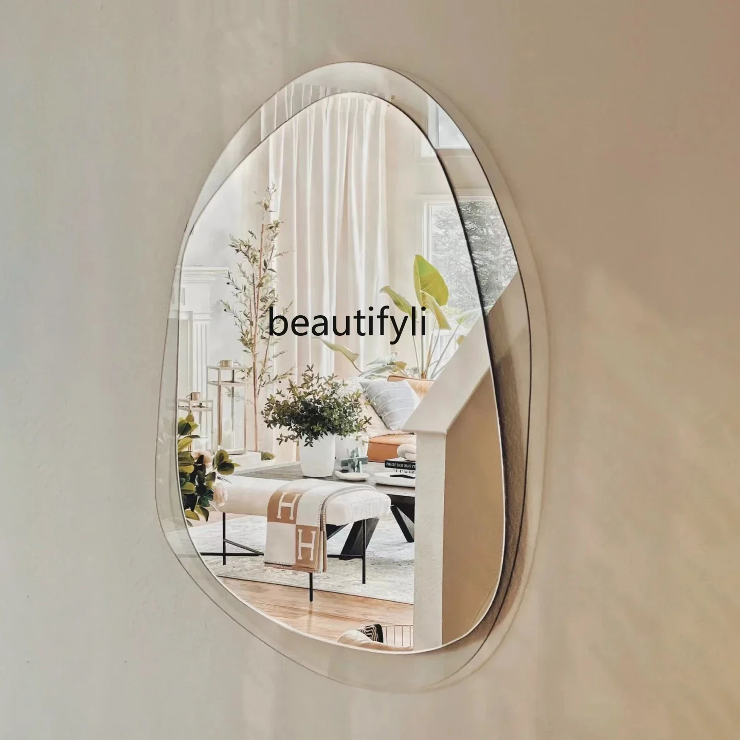 Irregular mirror wall hanging simple special-shaped decorative mirror transparent acrylic makeup mirror0420
Irregular mirror wall hanging simple special-shaped decorative mirror transparent acrylic makeup mirror0420