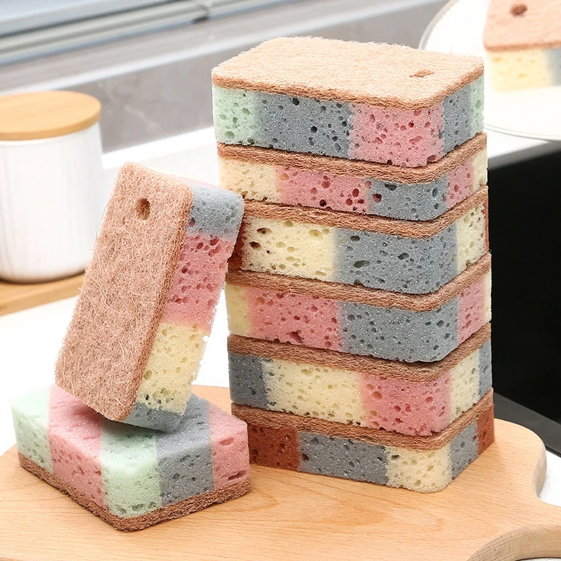 1/5Pcs Dishwashing Sponge Wood Pulp Cotton Color Magic Cleaning Sponge Remove Rust Pot Brushes Kitchen Washing Tool
1/5Pcs Dishwashing Sponge Wood Pulp Cotton Color Magic Cleaning Sponge Remove Rust Pot Brushes Kitchen Washing Tool